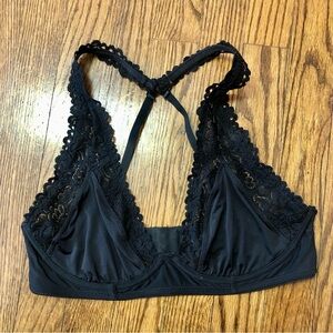 aerie black bra size 36D